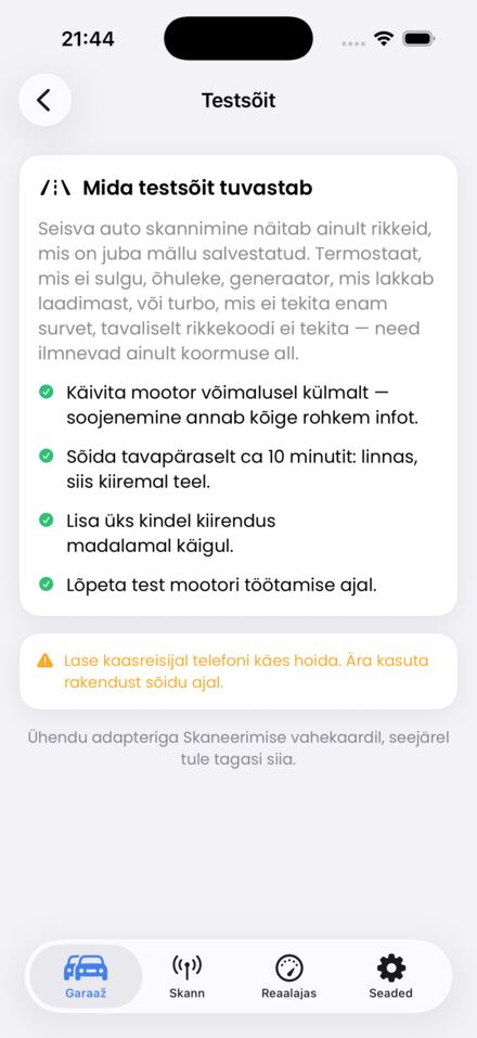 Sõidutest