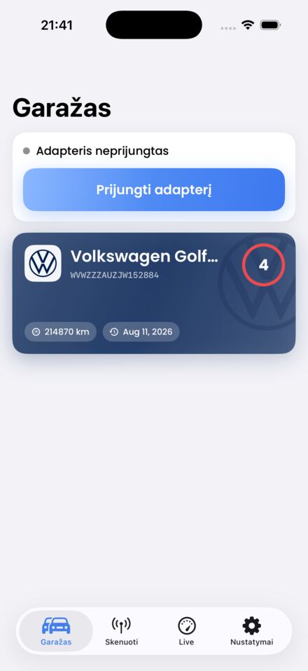 Garažas su automobiliais